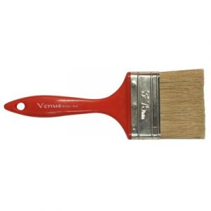STRAIGHT PAINT BRUSH, WHITE BRISTLES, 75MM