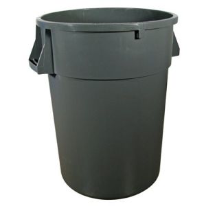GATOR GARBAGE CAN 32 GALLON, GREY